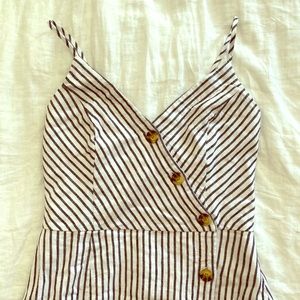 Abercrombie & Fitch Striped Linen Dress Never Worn